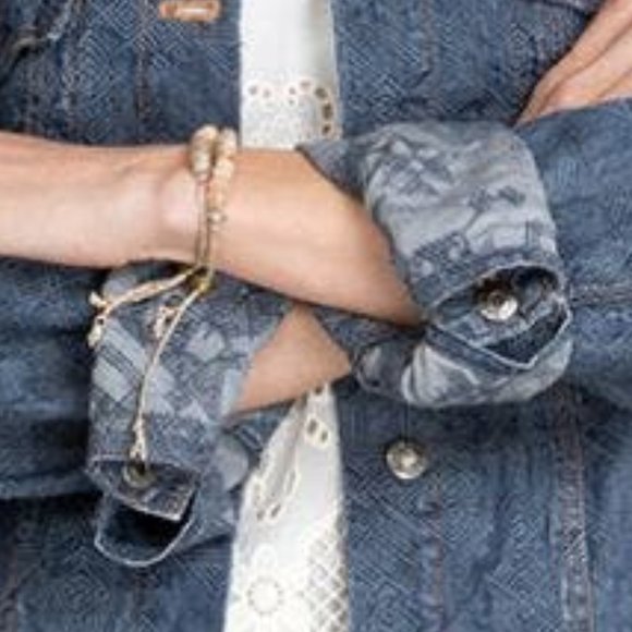 Johnny Was QIVA Embroidered Denim Jacket - Picture 6 of 8